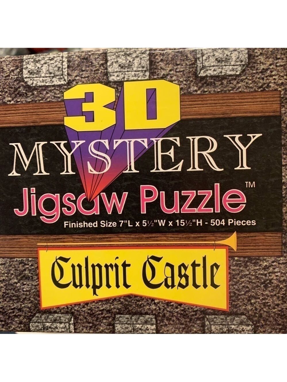 3-D vintage mystery puzzle Castle Culprit game family fun medieval murder - Picture 3 of 15